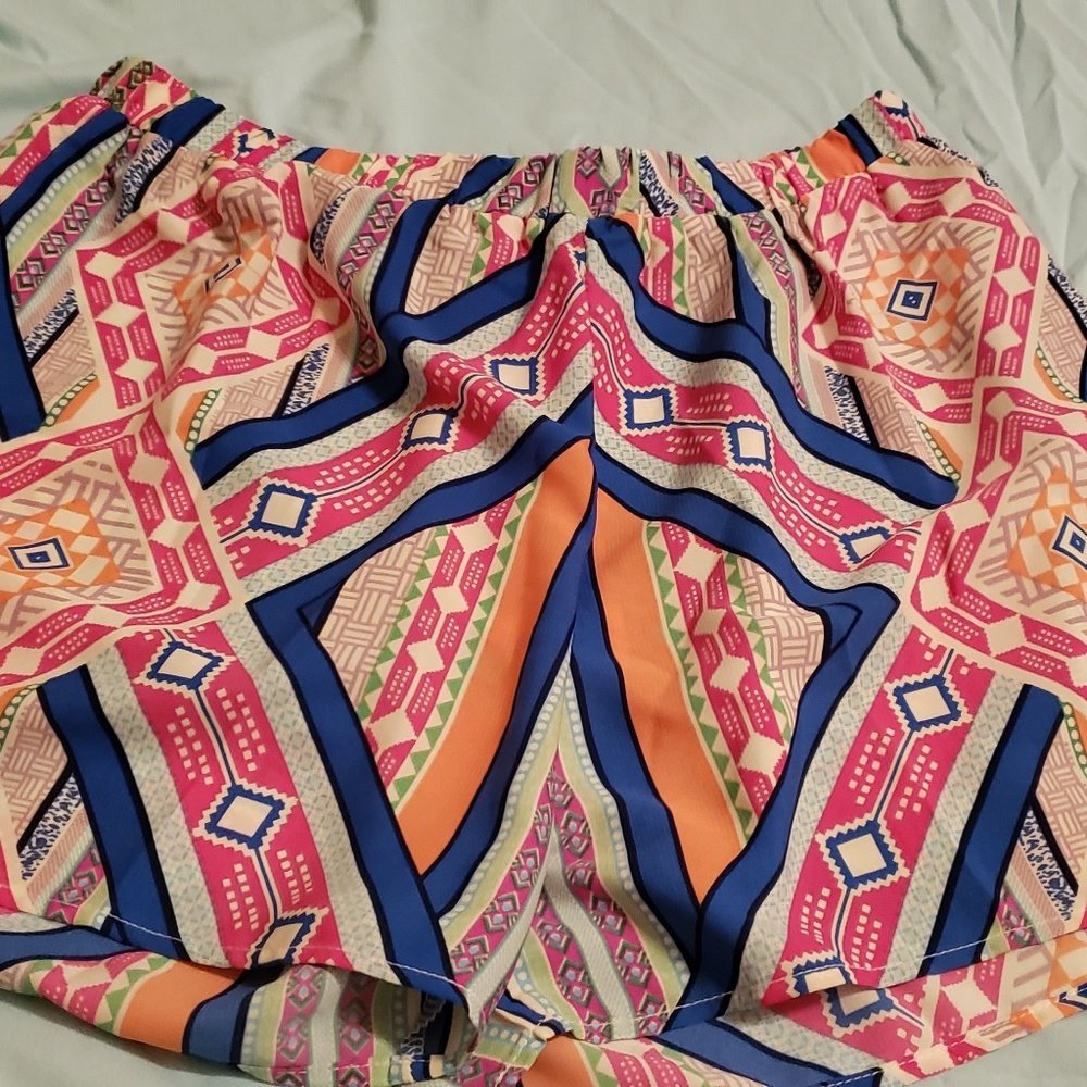 Tribal print shorts